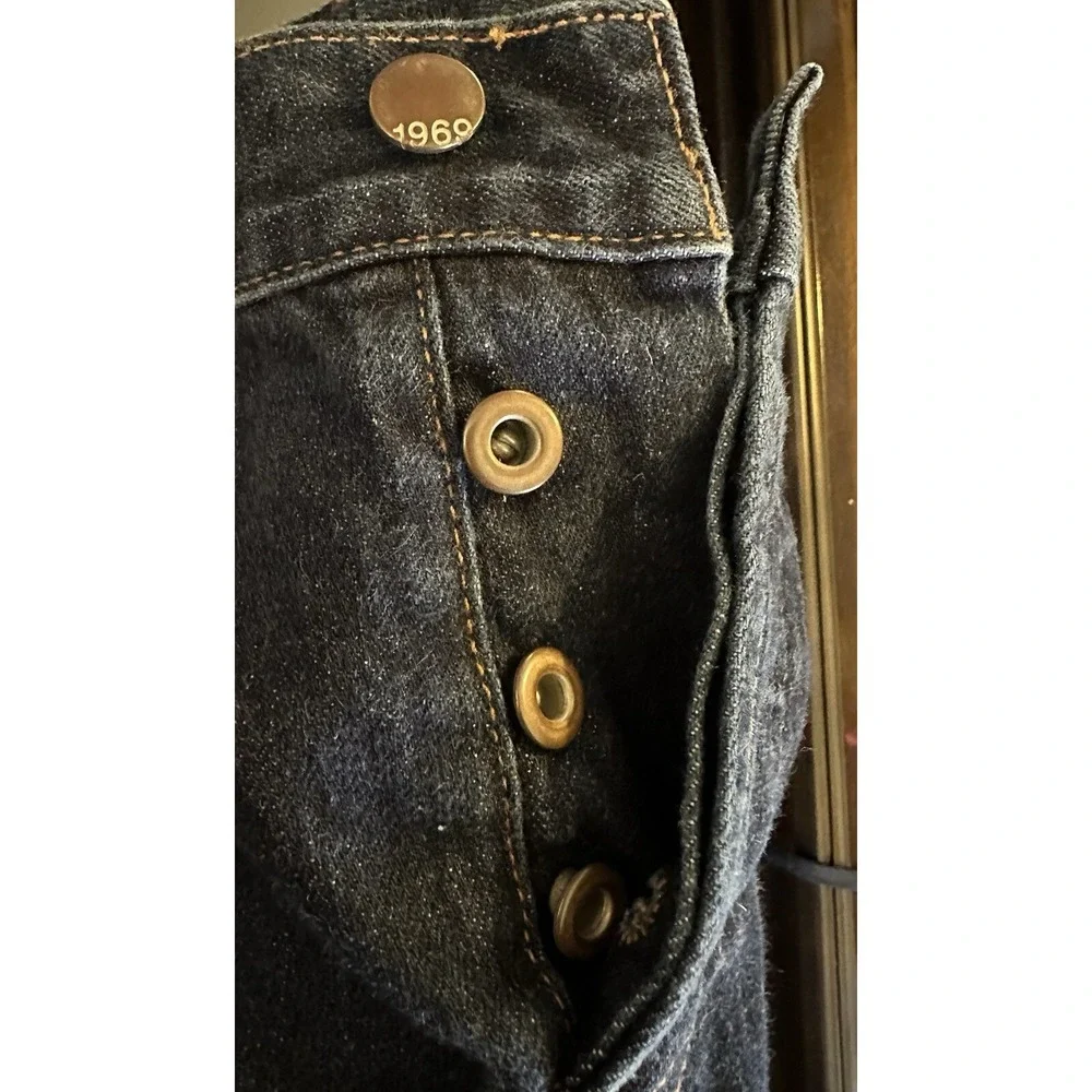 Gap Original Fit 1969 Branded Button Fly Blue Jeans Men's‎ Straight Leg Size 32r